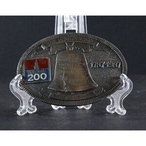 Belt Buckle United States Constitution Bicentennial Metal Buckle Vintage 1987